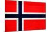 Norway Flag Design with Wood Patterning - Flags of the World Series-Philippe Hugonnard-Mounted Art Print