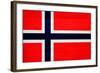 Norway Flag Design with Wood Patterning - Flags of the World Series-Philippe Hugonnard-Framed Art Print