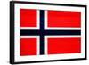 Norway Flag Design with Wood Patterning - Flags of the World Series-Philippe Hugonnard-Framed Art Print