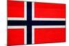 Norway Flag Design with Wood Patterning - Flags of the World Series-Philippe Hugonnard-Mounted Art Print