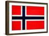 Norway Flag Design with Wood Patterning - Flags of the World Series-Philippe Hugonnard-Framed Premium Giclee Print