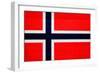 Norway Flag Design with Wood Patterning - Flags of the World Series-Philippe Hugonnard-Framed Premium Giclee Print