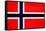 Norway Flag Design with Wood Patterning - Flags of the World Series-Philippe Hugonnard-Framed Stretched Canvas