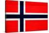 Norway Flag Design with Wood Patterning - Flags of the World Series-Philippe Hugonnard-Stretched Canvas