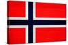 Norway Flag Design with Wood Patterning - Flags of the World Series-Philippe Hugonnard-Stretched Canvas