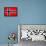 Norway Flag Design with Wood Patterning - Flags of the World Series-Philippe Hugonnard-Framed Stretched Canvas displayed on a wall