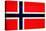 Norway Flag Design with Wood Patterning - Flags of the World Series-Philippe Hugonnard-Stretched Canvas