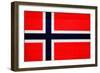 Norway Flag Design with Wood Patterning - Flags of the World Series-Philippe Hugonnard-Framed Art Print