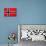 Norway Flag Design with Wood Patterning - Flags of the World Series-Philippe Hugonnard-Mounted Art Print displayed on a wall