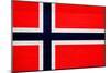 Norway Flag Design with Wood Patterning - Flags of the World Series-Philippe Hugonnard-Mounted Art Print