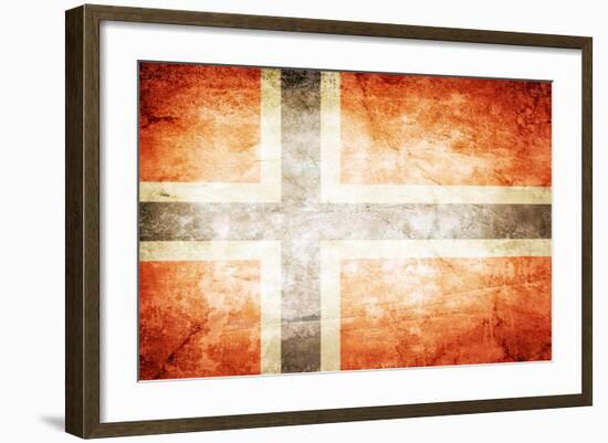 Norway Flag-kwasny221-Framed Art Print