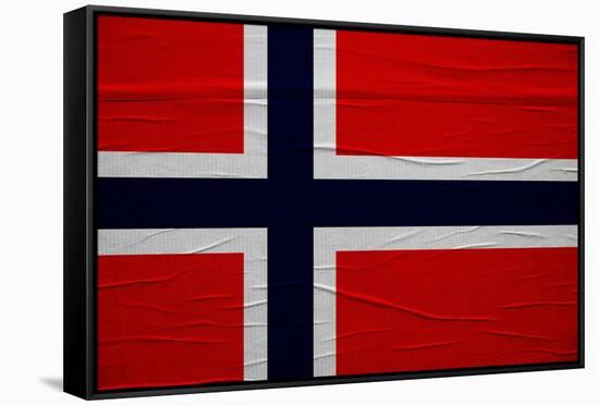 Norway Flag-igor stevanovic-Framed Stretched Canvas