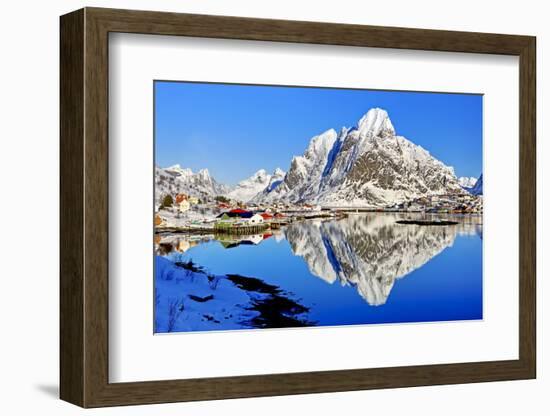 Norway, Lofoten, Moskenesoy, Pure-Bernd Rommelt-Framed Photographic Print