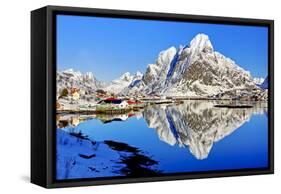 Norway, Lofoten, Moskenesoy, Pure-Bernd Rommelt-Framed Stretched Canvas