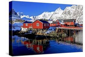 Norway, Lofoten, Moskenesoy-Bernd Rommelt-Stretched Canvas