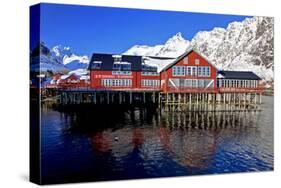 Norway, Lofoten, Moskenesoy-Bernd Rommelt-Stretched Canvas