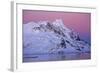 Norway, Lofoten, Moskenesoya, Kirkefjord, Pure Mountains-Bernd Rommelt-Framed Photographic Print