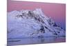 Norway, Lofoten, Moskenesoya, Kirkefjord, Pure Mountains-Bernd Rommelt-Mounted Photographic Print