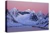 Norway, Lofoten, Moskenesoya, Kirkefjord, Pure Mountains-Bernd Rommelt-Stretched Canvas