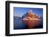 Norway, Lofoten, Moskenesoya, Kirkefjord, Pure Mountains-Bernd Rommelt-Framed Photographic Print