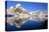 Norway, Lofoten, Moskenesoya, Kirkefjord, Pure Mountains-Bernd Rommelt-Stretched Canvas