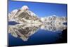 Norway, Lofoten, Moskenesoya, Kirkefjord, Pure Mountains-Bernd Rommelt-Mounted Photographic Print