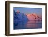 Norway, Lofoten, Moskenesoya, Kirkefjord, Pure Mountains-Bernd Rommelt-Framed Photographic Print