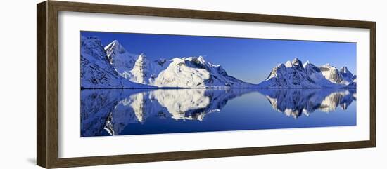 Norway, Lofoten, Moskenesoya Pure Mountains-Bernd Rommelt-Framed Photographic Print