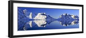 Norway, Lofoten, Moskenesoya Pure Mountains-Bernd Rommelt-Framed Photographic Print