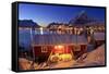 Norway, Lofoten, Moskenesoya, Pure Mountains-Bernd Rommelt-Framed Stretched Canvas