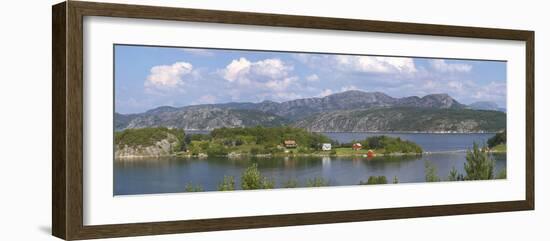 Norway, Lysefjord, Coast, Lake, Island-Chris Seba-Framed Photographic Print