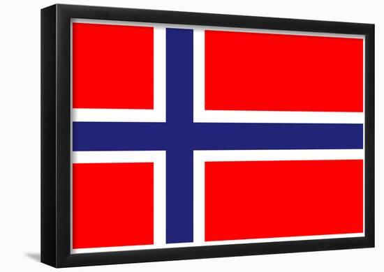 Norway National Flag Poster Print-null-Framed Poster