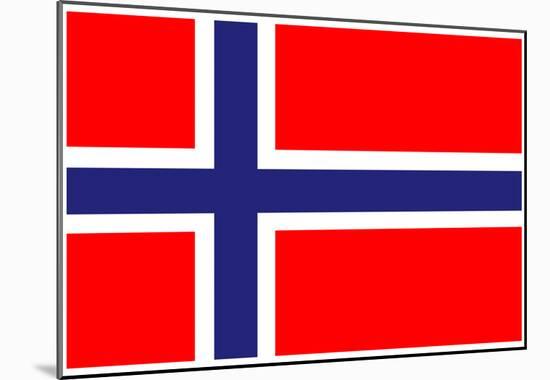 Norway National Flag Poster Print-null-Mounted Poster