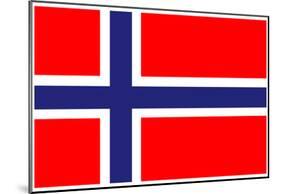 Norway National Flag Poster Print-null-Mounted Poster