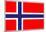 Norway National Flag Poster Print-null-Mounted Poster