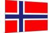 Norway National Flag-null-Mounted Art Print