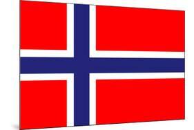 Norway National Flag-null-Mounted Art Print