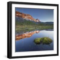 Norway, Nordland, Ballangen, Forsahavet, Skjellneset, Sandholmvatnet, Hugelhornet-Rainer Mirau-Framed Photographic Print