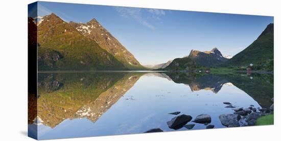 Norway, Nordland, Lofoten, Austvagoya, Austnesfjorden-Rainer Mirau-Stretched Canvas