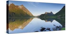 Norway, Nordland, Lofoten, Austvagoya, Austnesfjorden-Rainer Mirau-Stretched Canvas
