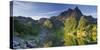 Norway, Nordland, Lofoten, Austvagoya, Higravfjorden-Rainer Mirau-Stretched Canvas