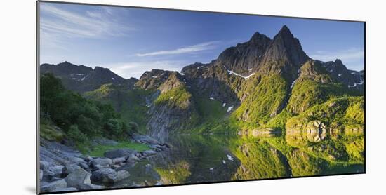 Norway, Nordland, Lofoten, Austvagoya, Higravfjorden-Rainer Mirau-Mounted Photographic Print