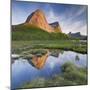 Norway, Nordland, Lofoten, Ballangen, Saetran, Efjorden, Stortindan-Rainer Mirau-Mounted Photographic Print