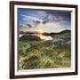 Norway, Nordland, Lofoten, Falkfjorden, the Sun-Rainer Mirau-Framed Photographic Print