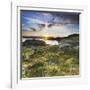 Norway, Nordland, Lofoten, Falkfjorden, the Sun-Rainer Mirau-Framed Photographic Print