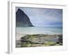 Norway, Nordland, Lofoten, Moskenesoya, Kvalvika, Beach-Rainer Mirau-Framed Photographic Print