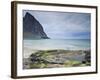 Norway, Nordland, Lofoten, Moskenesoya, Kvalvika, Beach-Rainer Mirau-Framed Photographic Print