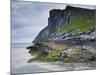 Norway, Nordland, Lofoten, Moskenesoya, Kvalvika-Rainer Mirau-Mounted Photographic Print