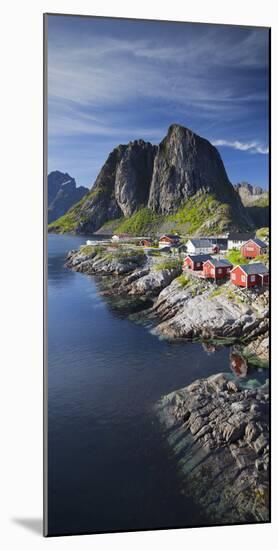 Norway, Nordland, Lofoten, Moskenesoya, Reine, Reinefjorden, Hamnoya-Rainer Mirau-Mounted Photographic Print