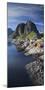 Norway, Nordland, Lofoten, Moskenesoya, Reine, Reinefjorden, Hamnoya-Rainer Mirau-Mounted Photographic Print